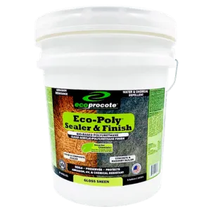 EcoPoly Polyurethane Sealer & Finish, Gloss, 5 Gal