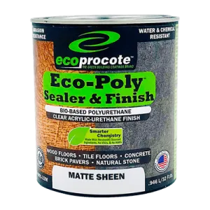 EcoPoly Polyurethane Sealer & Finish, Matte, 1 Gal