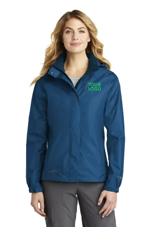 Eddie Bauer Ladies Customized Rain Jackets, Deep Sea Blue