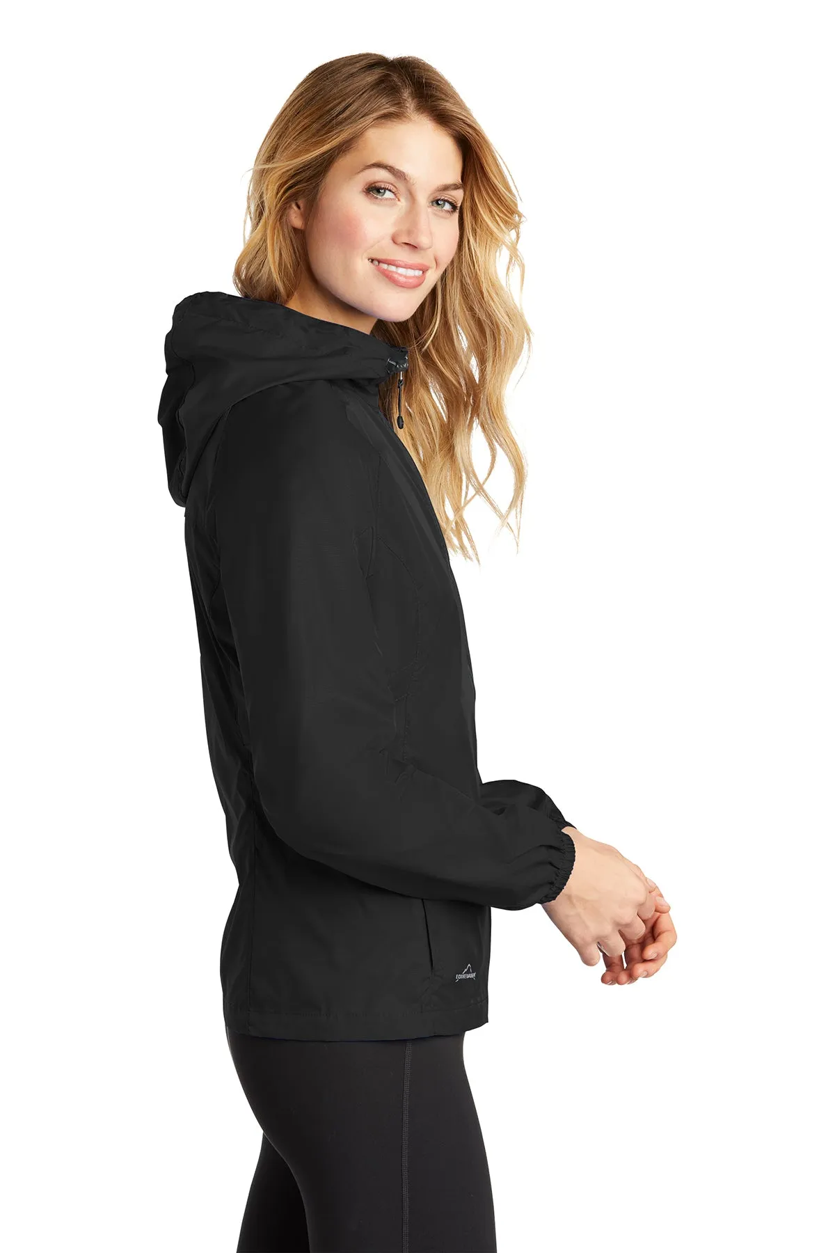 Eddie Bauer Ladies Packable Wind Jacket, Black [Allied Residential]