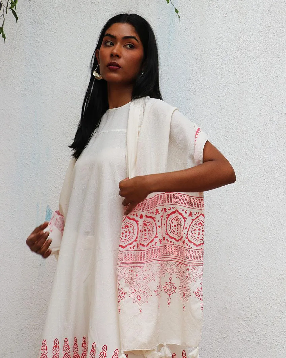 Eden Blockprinted Cotton Stole - BGVL