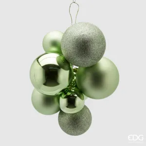 Edg-Palla di natale a grappolo verde chiaro grande | Rohome