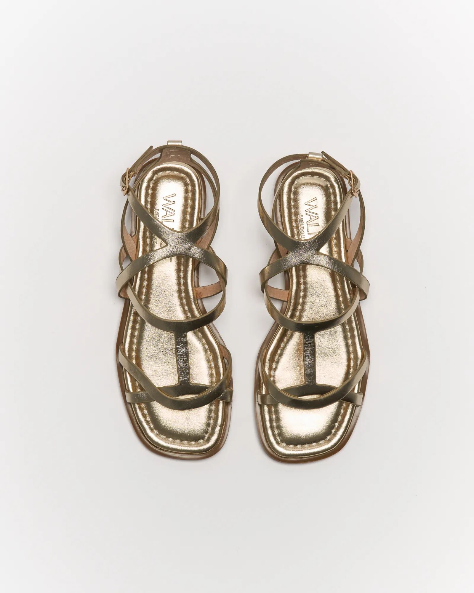 Edie Leather Sandal - Soft Gold