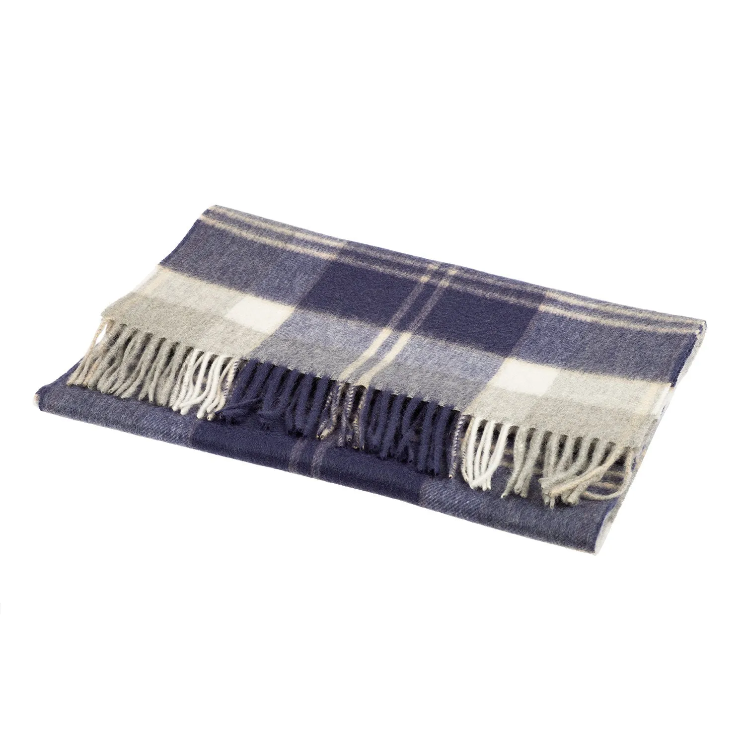 Edinburgh 100% Cashmere Wide Scarf  Bannockbane Silver