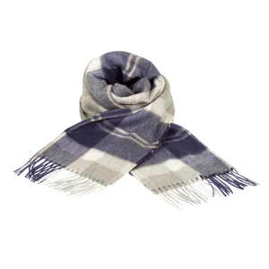 Edinburgh 100% Cashmere Wide Scarf  Bannockbane Silver