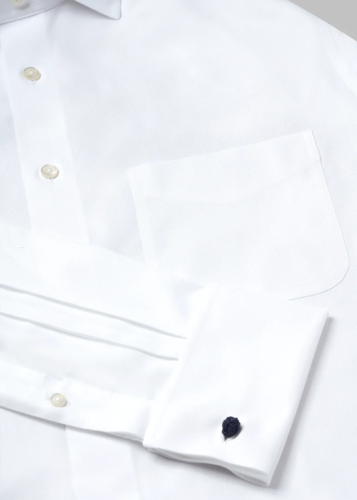 Edinburgh Cufflink White Shirt