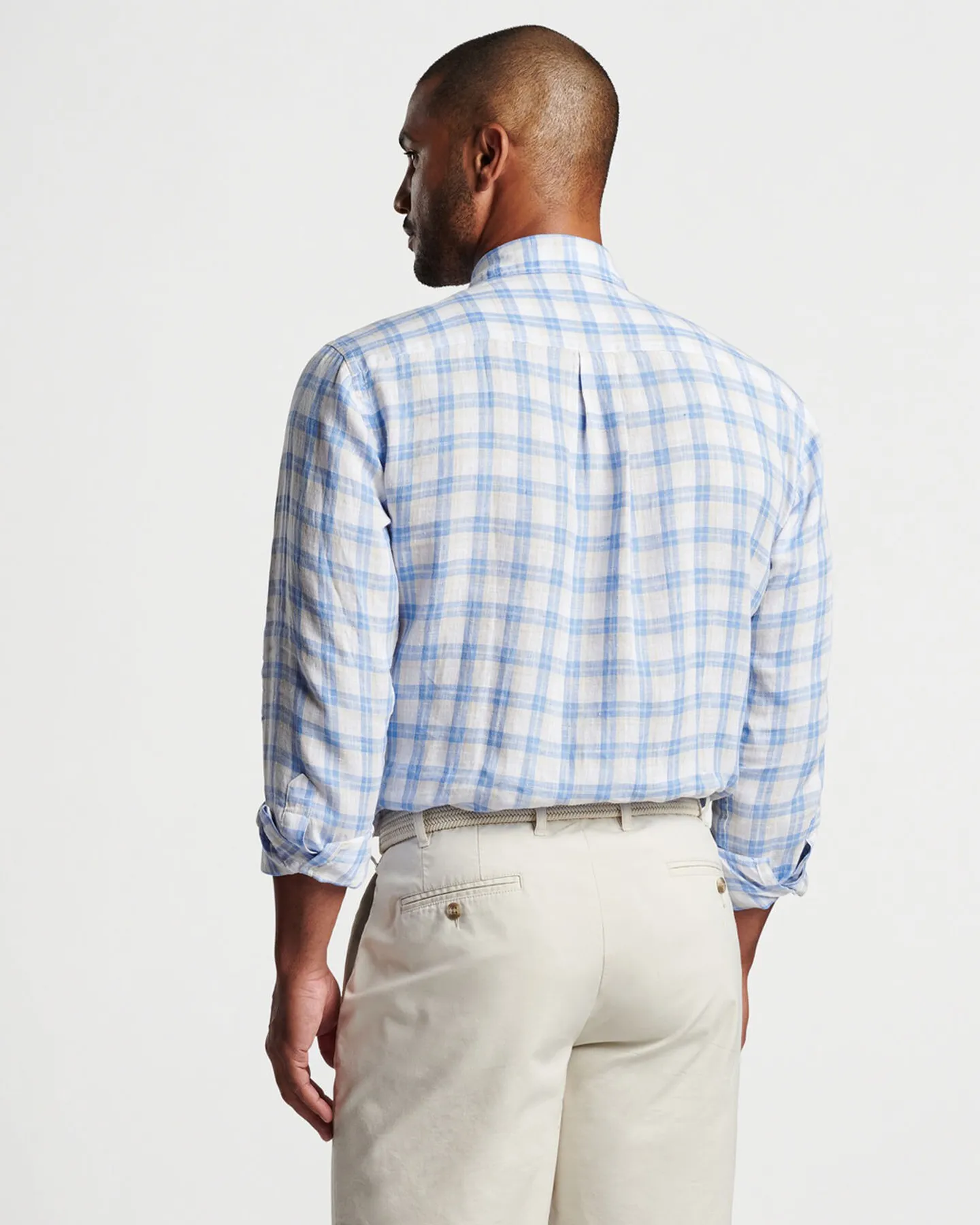 EDISTO LINEN SHIRT - COTTAGE BLUE