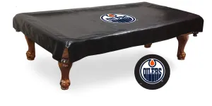 Edmonton Oilers HBS Black Vinyl Billiard Pool Table Cover