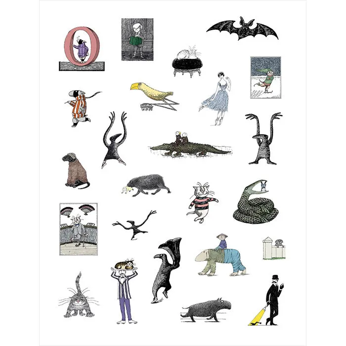 Edward Gorey Sticker Book