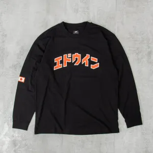 Edwin Katakana Retro L/S Tee - Black