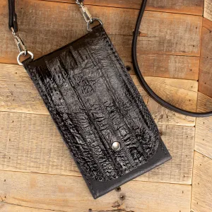 Eel Black Phone Purse