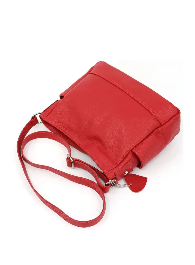 Effetty Leather Sling Bag for Women with Side Compartments