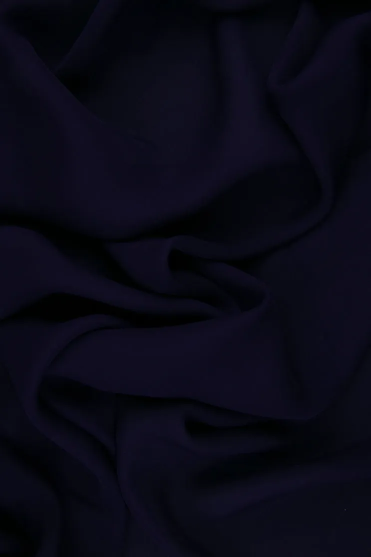 Eggplant Silk Double Georgette Fabric