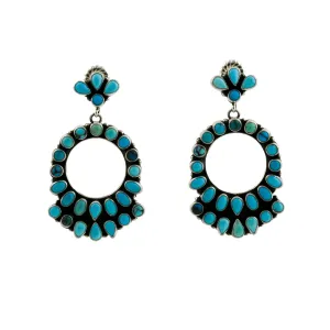 Egyptian Turquoise Dream Circle Earrings