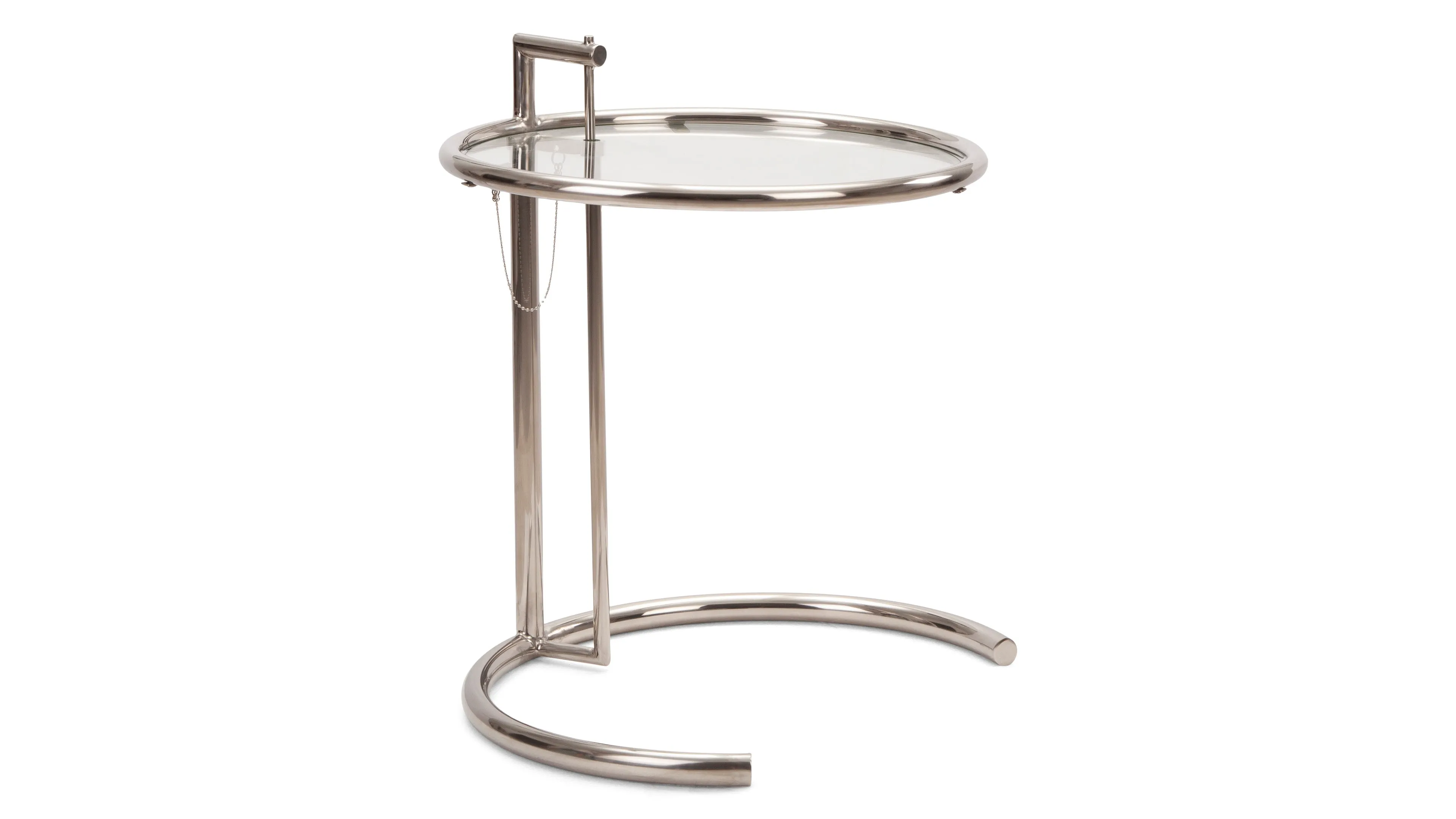 Eileen - Eileen Gray Style Side Table, Glass