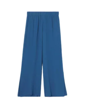 Eileen Fisher Silk Crepe High Slit Ankle Pant