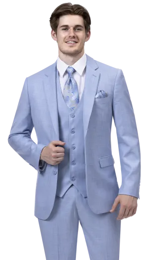 EJ Samuel Sky Blue Modern Fit Suit M18022