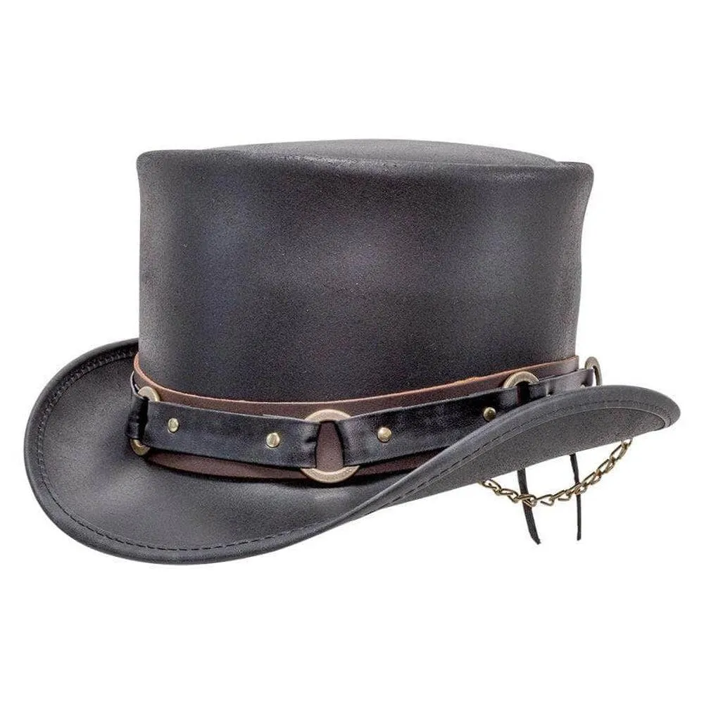 El Dorado SR2 | Womens Leather Top Hat with SR2 Hat Band