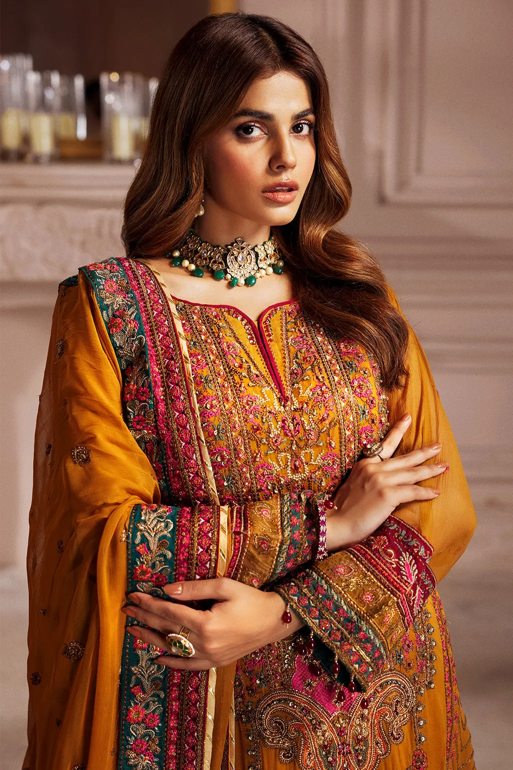 Elaine By Emaan Adeel Unstitched 3 Piece Formals Collection'2024-EL-07