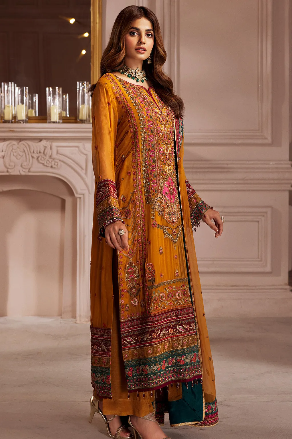 Elaine By Emaan Adeel Unstitched 3 Piece Formals Collection'2024-EL-07