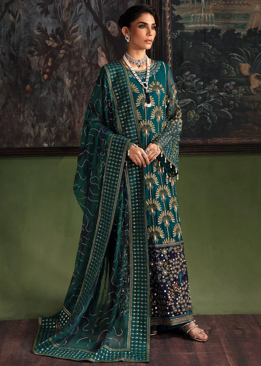 Elanora Embroidered Formals' 23 by Nureh | NEL-36