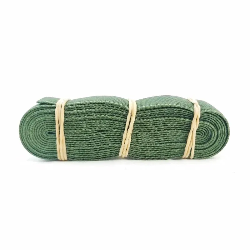 Elastic: Flat Elastic. 3mts. New. Olive Green.