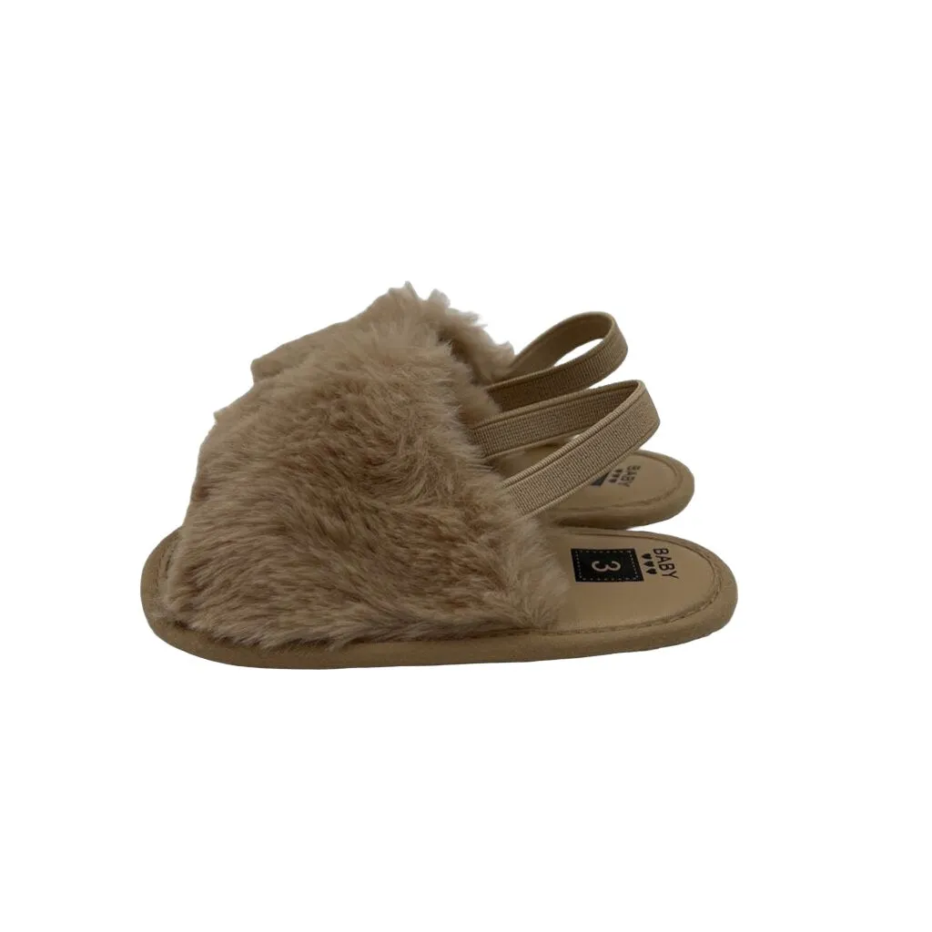 Elastic Strap Fuzzy House Slippers