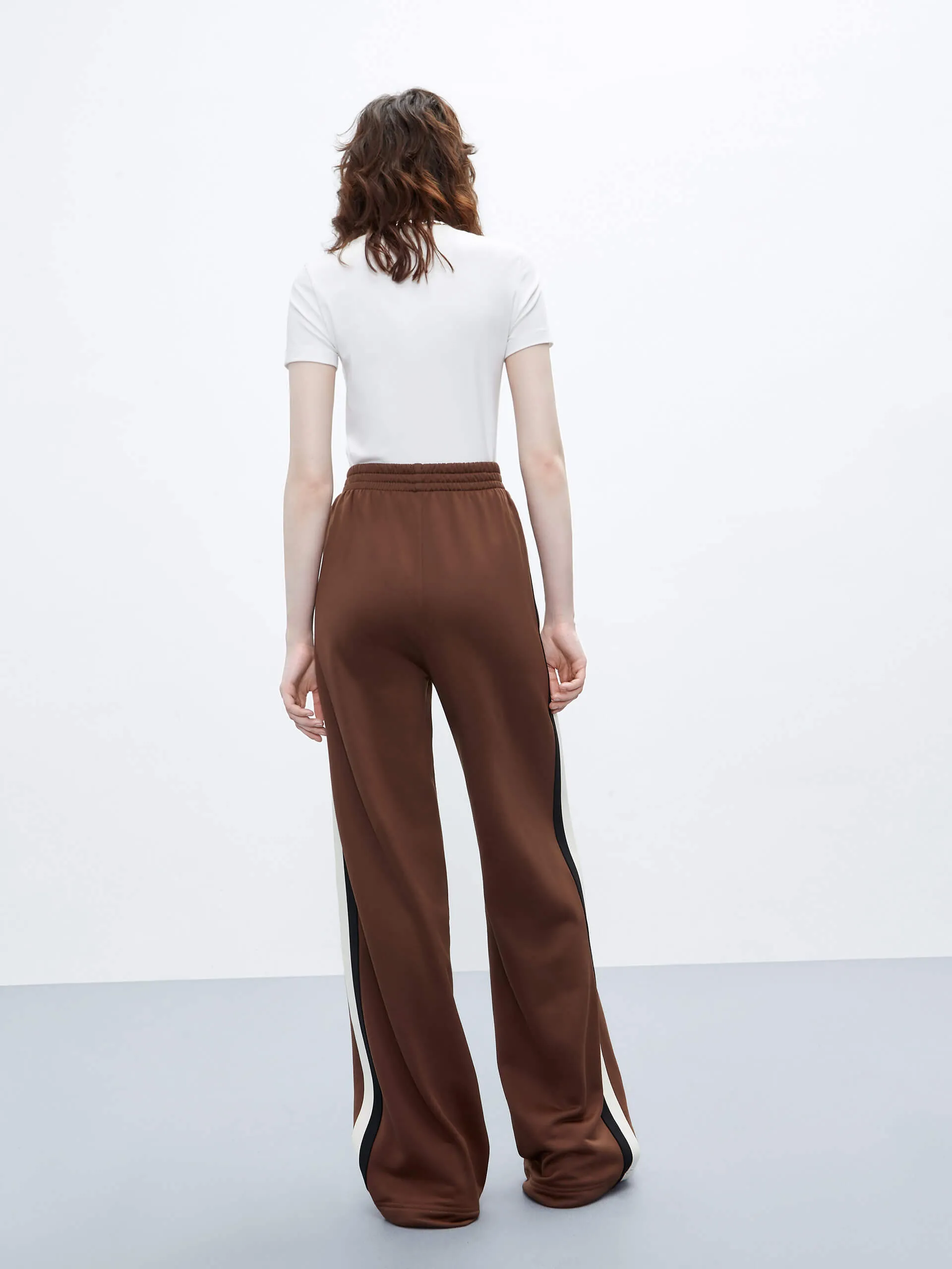 Elasticated Waist Straight Pants