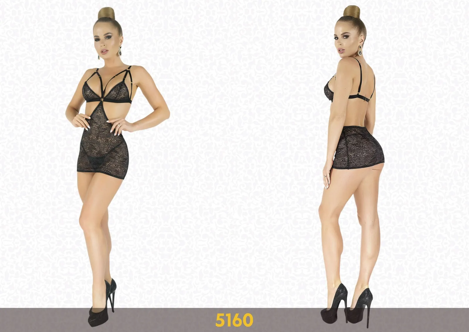 Elawin Lingerie | Open Back Bra Mini Dress