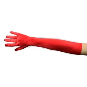 Elbow Length Gloves - Red