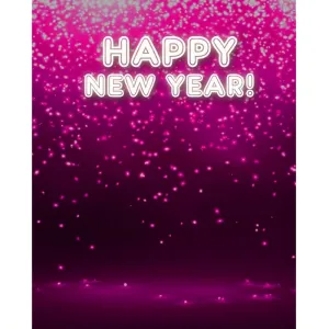 Electric New Yearfts Eve Printed Backdrop