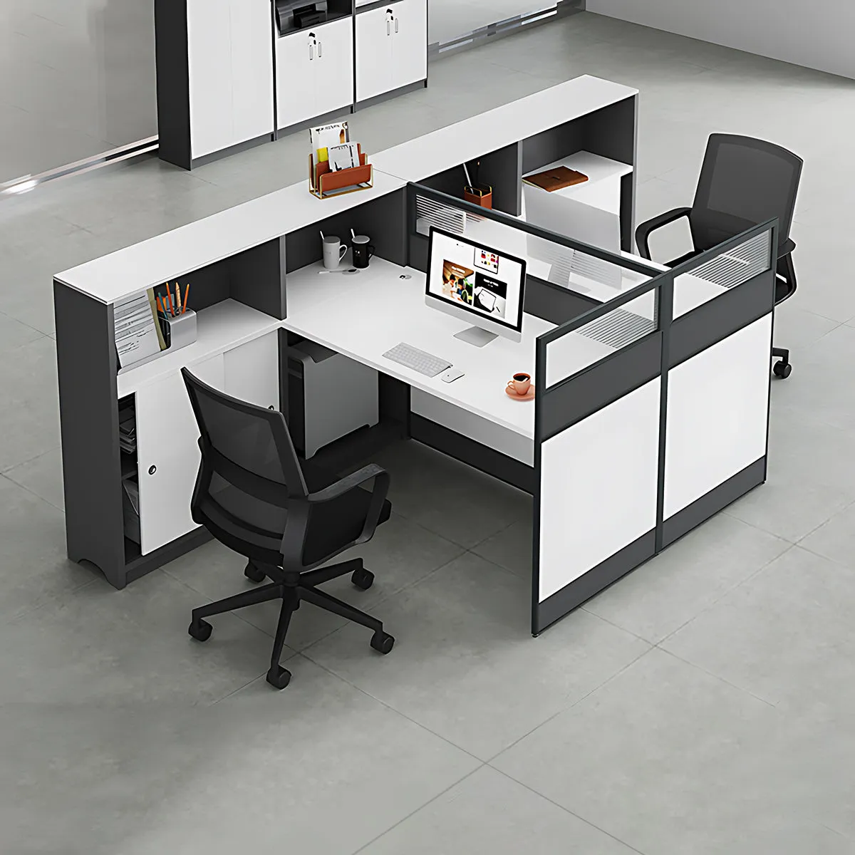 Elegant and Modern Office Desk for Professional Workspace