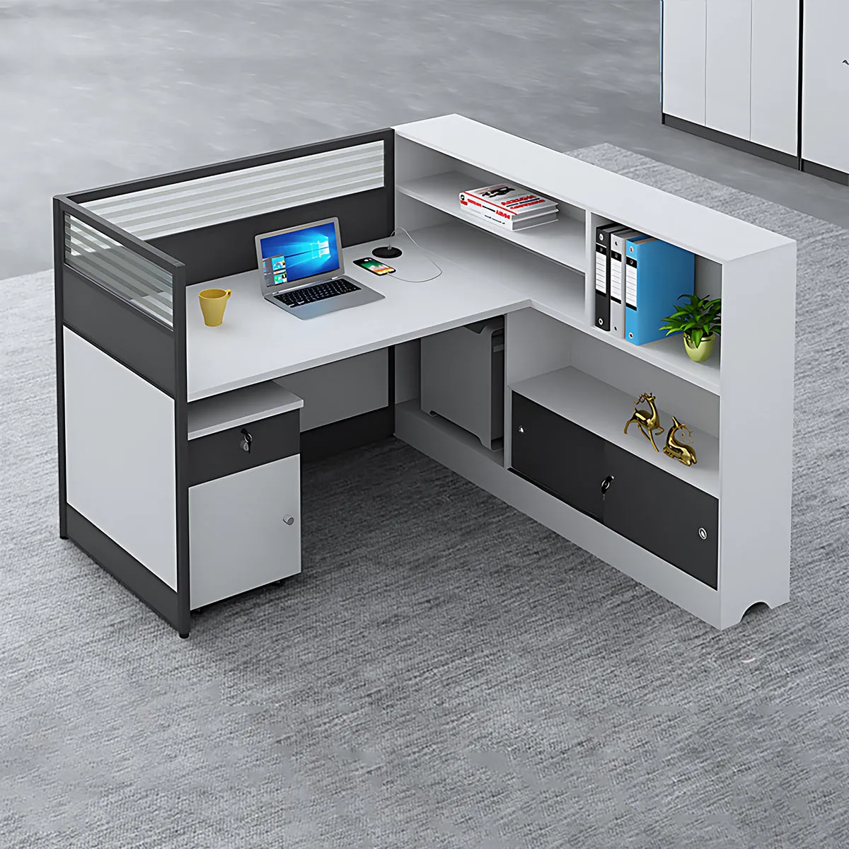 Elegant and Modern Office Desk for Professional Workspace