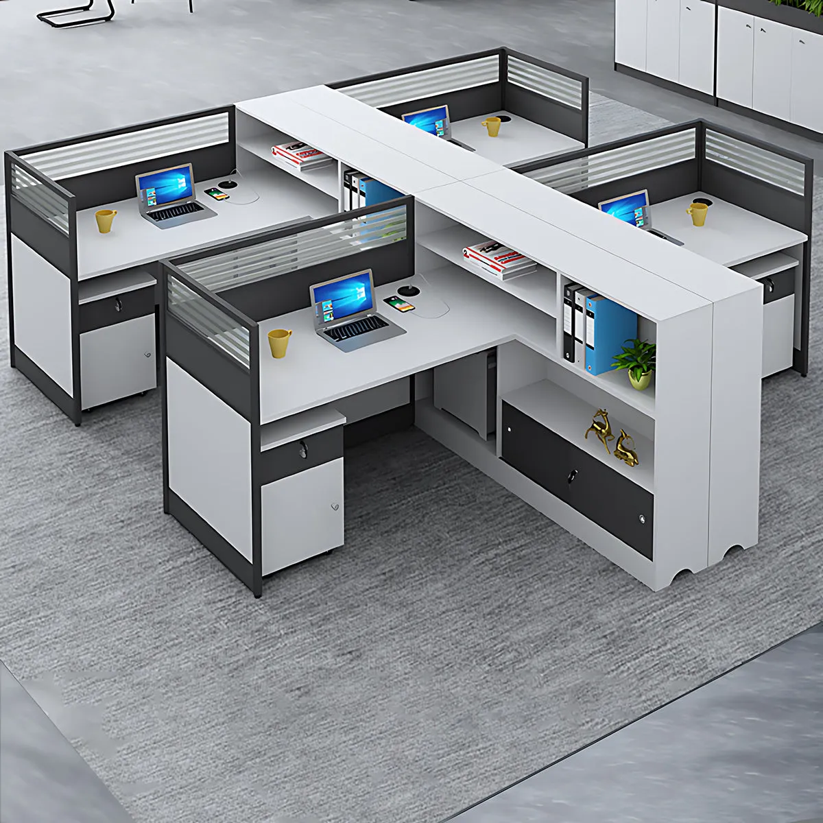 Elegant and Modern Office Desk for Professional Workspace