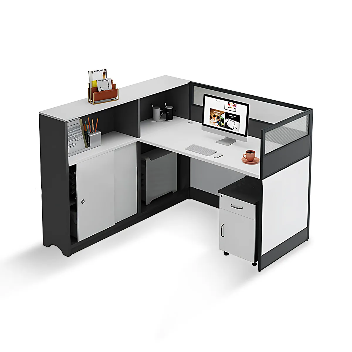 Elegant and Modern Office Desk for Professional Workspace