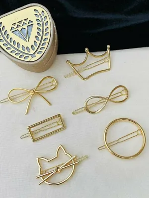 Elegant and trendy Golden Hair pins