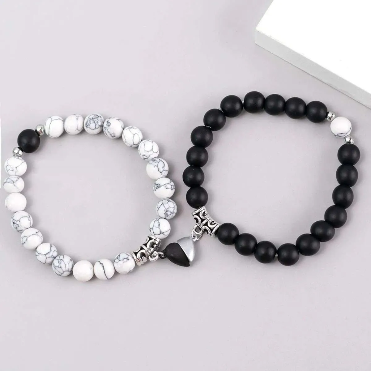 Elegant Attire Club Couple bracelet or friendship band is made of beautiful pearls/beads. (Pack of 1) For Unisex Adult