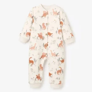 Elegant Baby - Organic Fleece Jumpsuit - Dinosaur Family