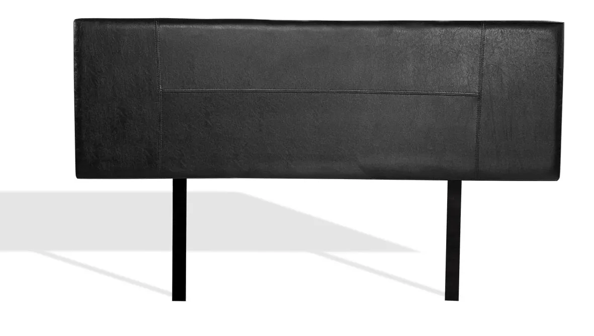 Elegant Black PU Leather King Headboard - Adjustable Height