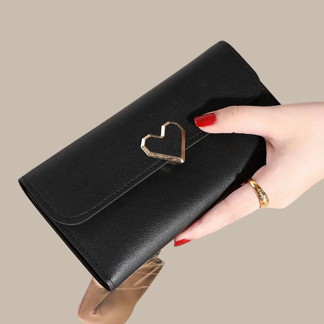 Elegant Classic Soft Leather Wallets for Women