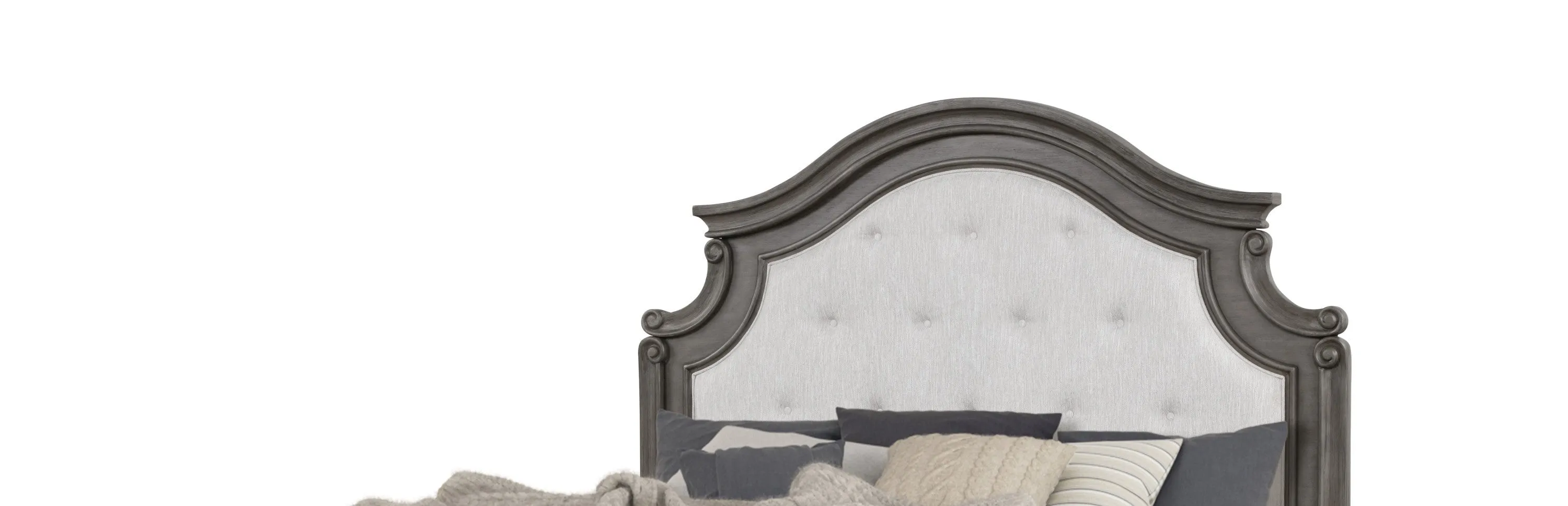 Elegant Dreams Gray King Bed