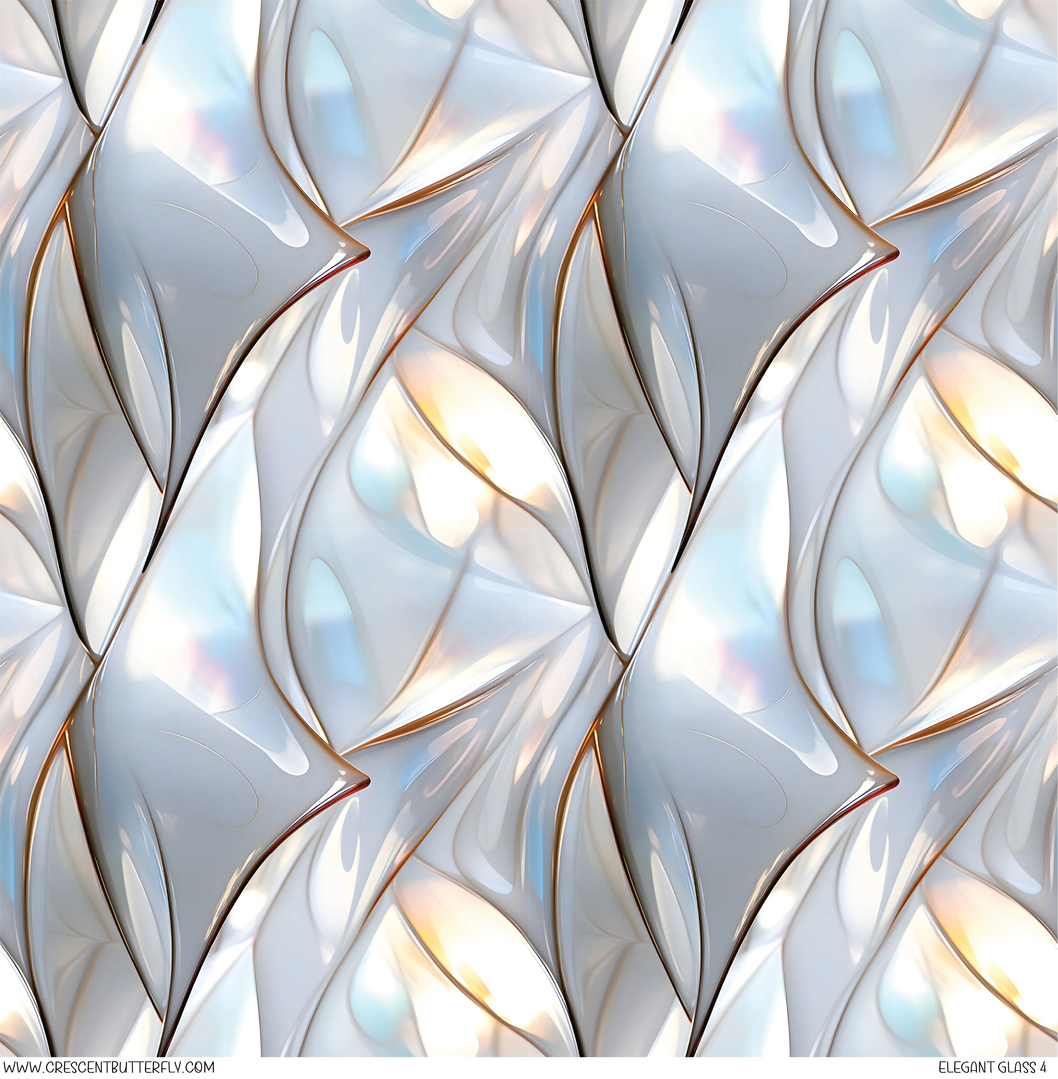 Elegant Glass 4 Printed Pattern Vinyl Sheet/Wrap