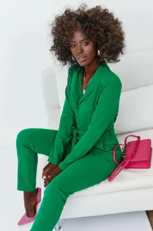 Elegant green long sleeve jumpsuit 25280