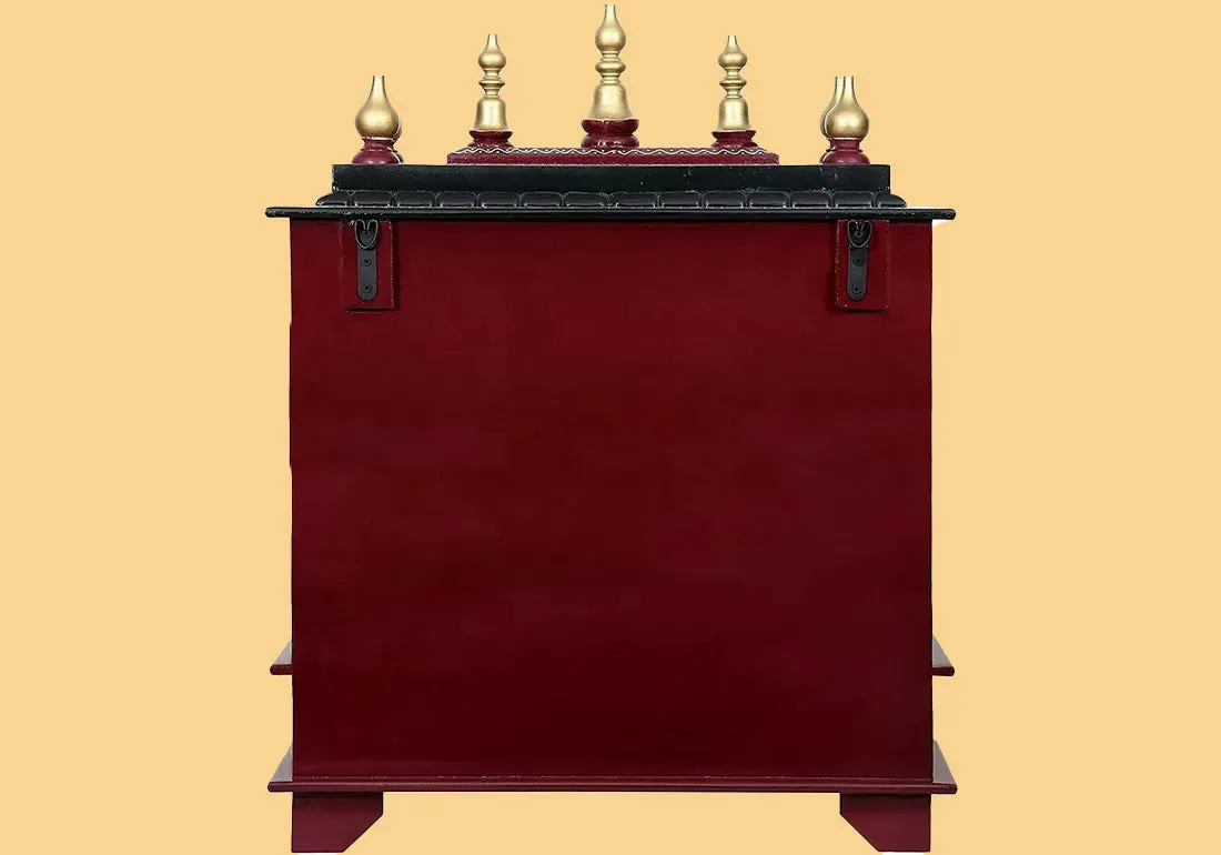 Elegant Hand Crafted Teak Wooden Temple