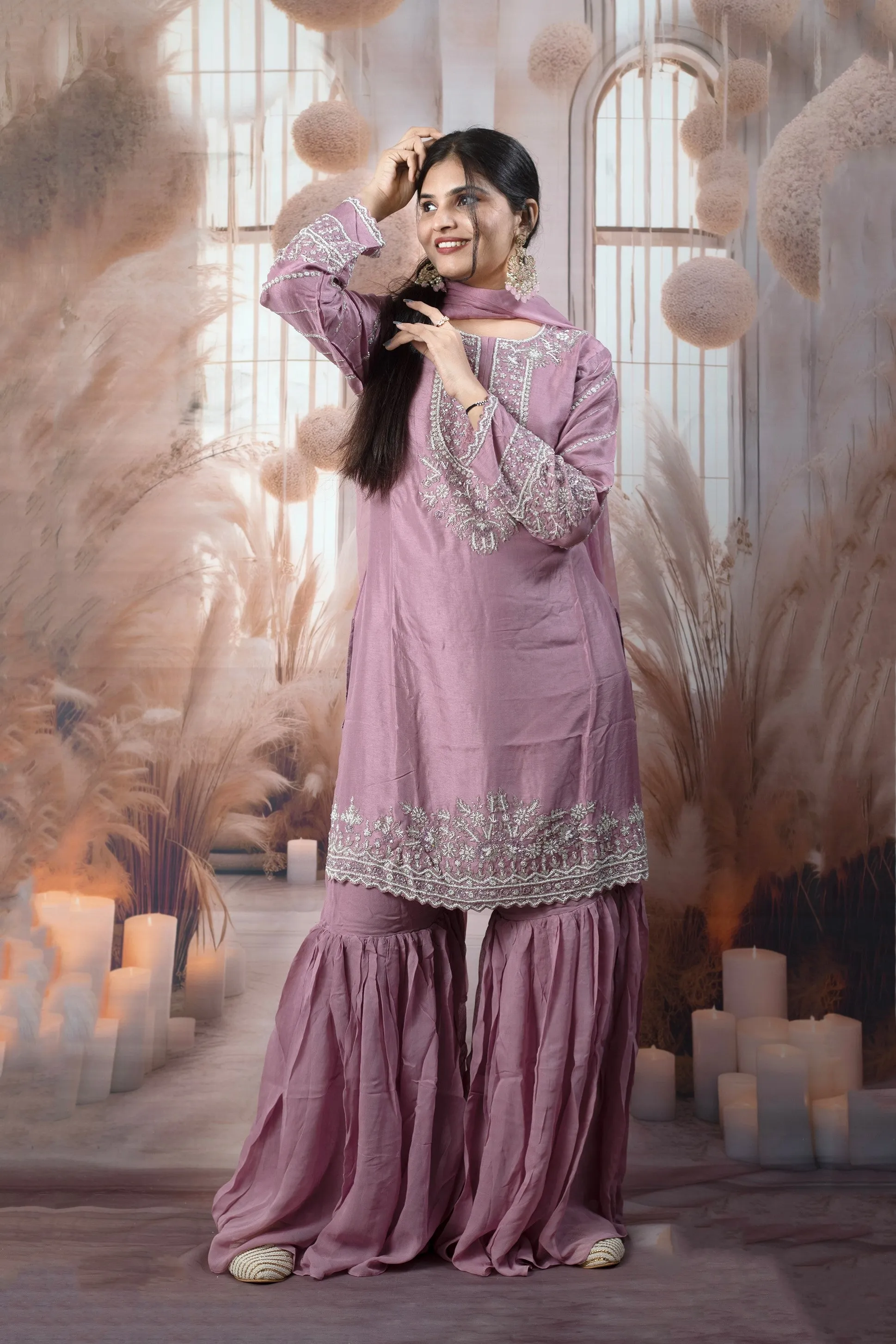 Elegant Lavender Ladies Suits