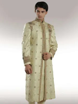 Elegant Look Cream Sherwani