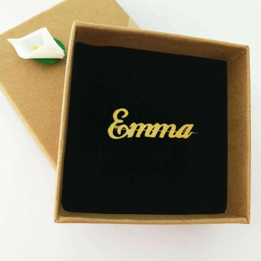 Elegant Personalized Name Brooch Best Friend