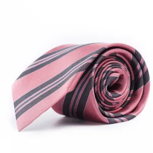 Elegant Pink Striped Tie