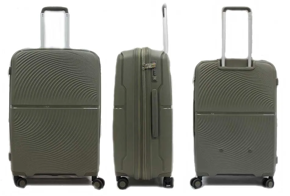 Elegant Polypropylene Expandable Luggage with Spinner Wheels with TSA Lock