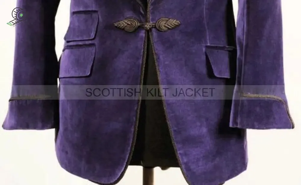 Elegant Purple Velvet Dinner Blazer